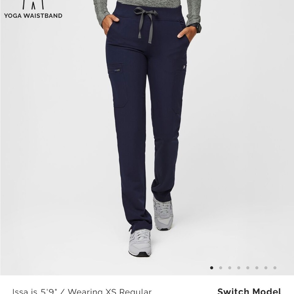 women's Navy Yola™ High Waisted 2.0 - Skinny Scrub Pant